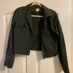 Cropped utility jacket